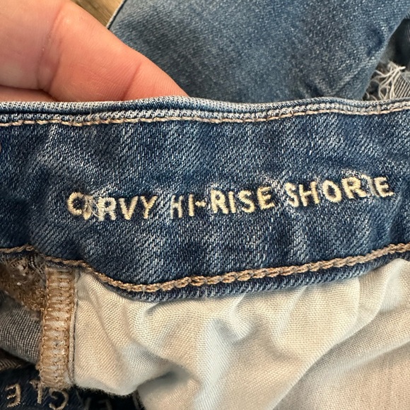 American Eagle Super Stretch Curvy Hi-Rise Shortie Shorts Size 6 - Picture 5 of 6